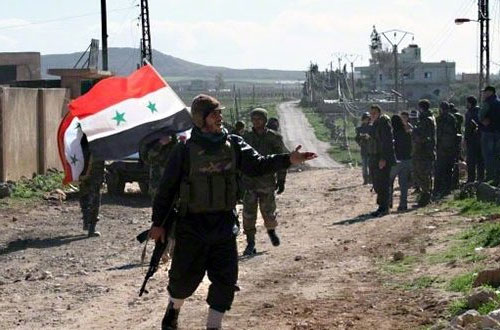 Tropas sirias aseguran su control en zonas próximas a Palestina ocupada Tropas sirias aseguran su control en zonas próximas a Palestina ocupada
